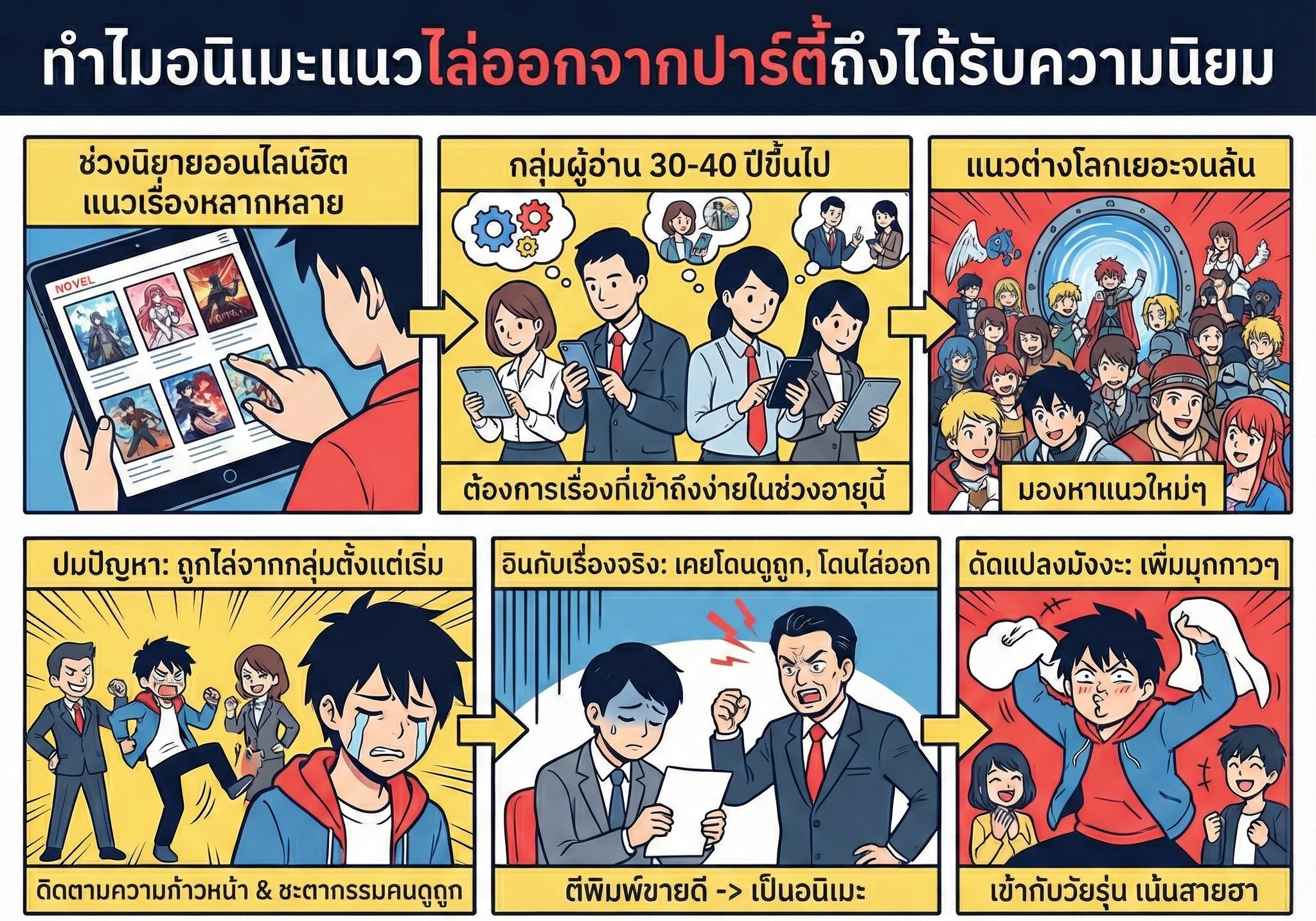 ทำไมอนิเมะแนวไล่ออกจากปาร์ตี้ถึงได้รับความนิยม ? 1 ทำไมอนิเมะแนวไล่ออกจากปาร์ตี้ถึงได้รับความนิยม