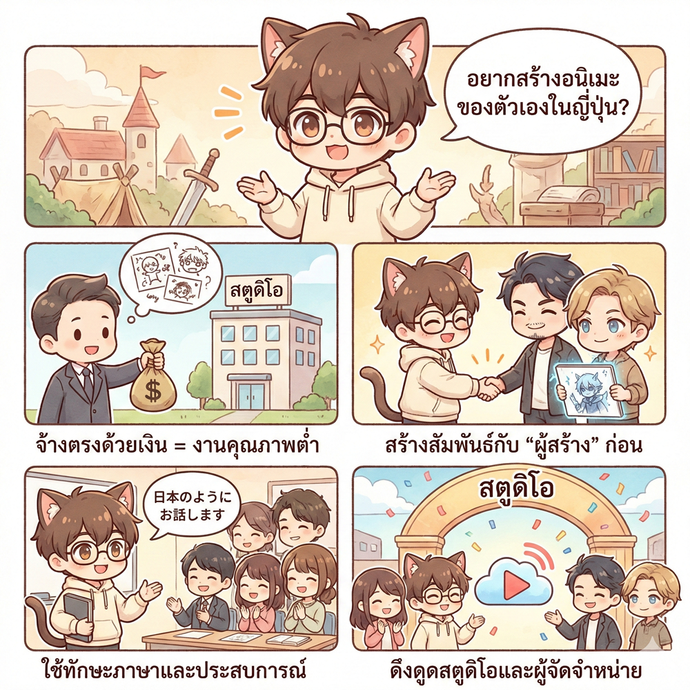 จ้างสตูดิโอญี่ปุ่นผลิตอนิเมะได้ไหม ? 1 จ้างผลิตอนิเมะ ทำได้ไหม