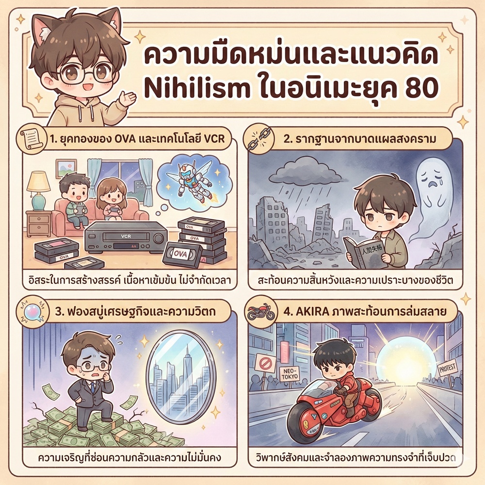 ความมืดหม่นและแนวคิด Nihilism ในอนิเมะยุค 80 1 ความมืดหม่นและแนวคิด Nihilism ในอนิเมะยุค 80