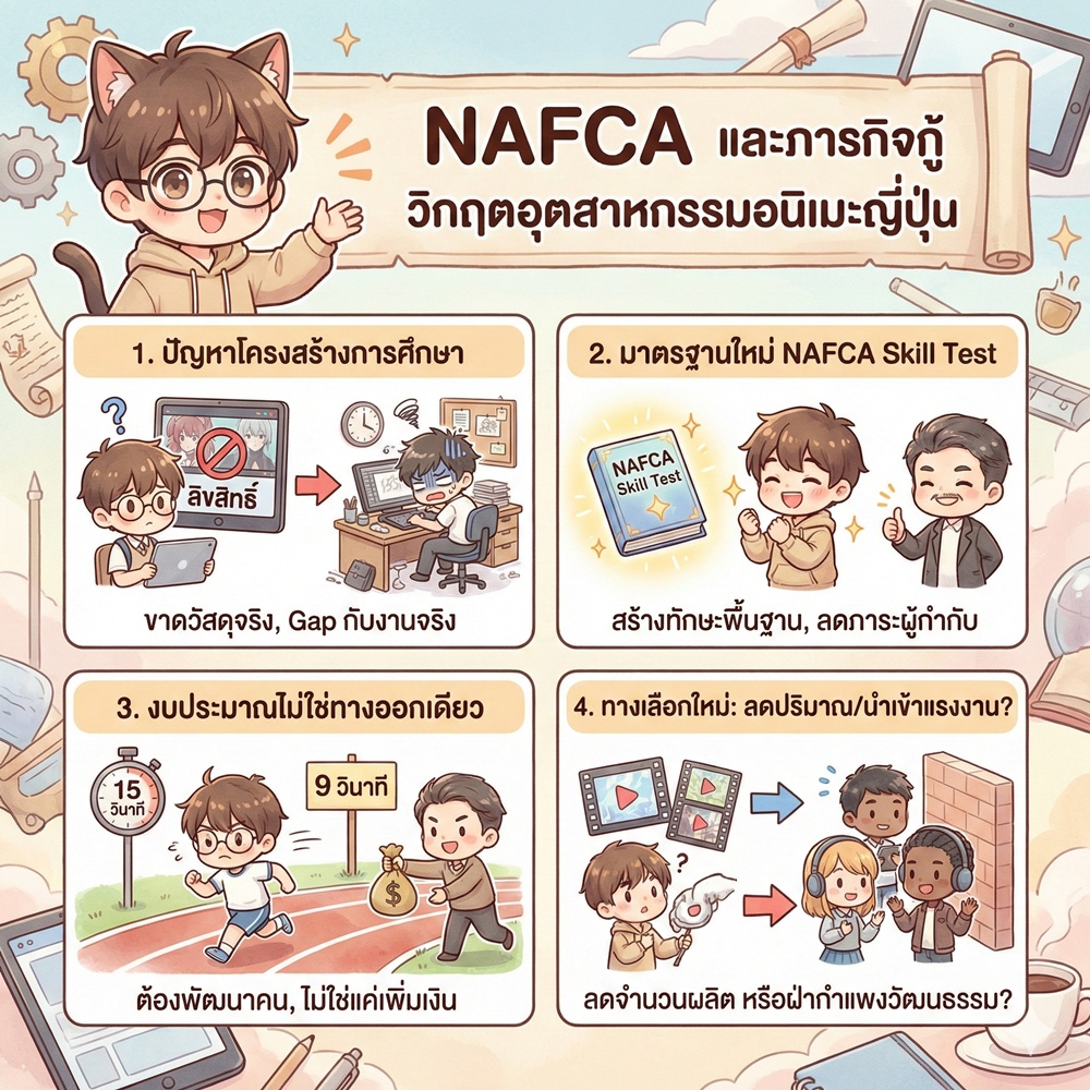 NAFCA และภารกิจกู้วิกฤตอุตสาหกรรมอนิเมะญี่ปุ่น 1 NAFCA และภารกิจกู้วิกฤตอุตสาหกรรมอนิเมะญี่ปุ่น