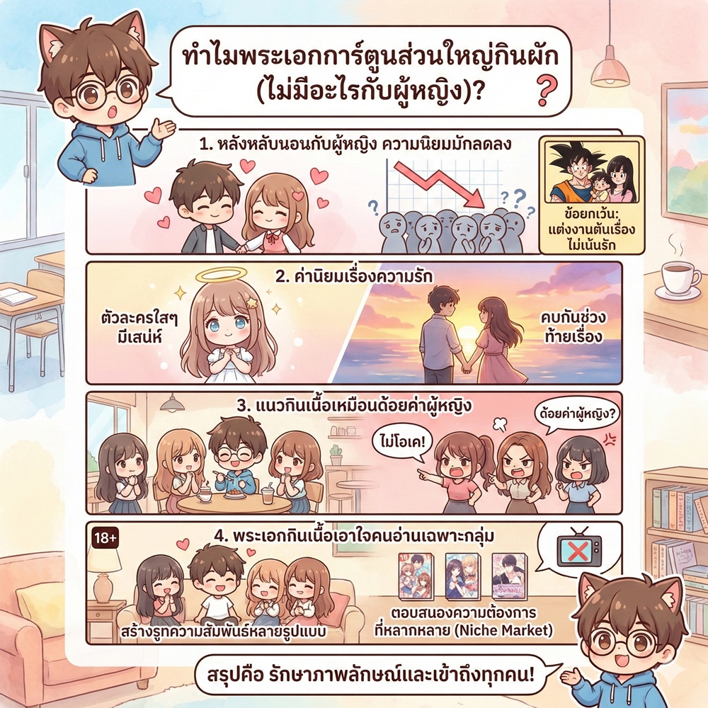 4 เหตุผลที่พระเอกการ์ตูนส่วนใหญ่กินผัก (ไม่มีอะไรกับผู้หญิง) ? 1 why-anime-protagonists-are-herbivores