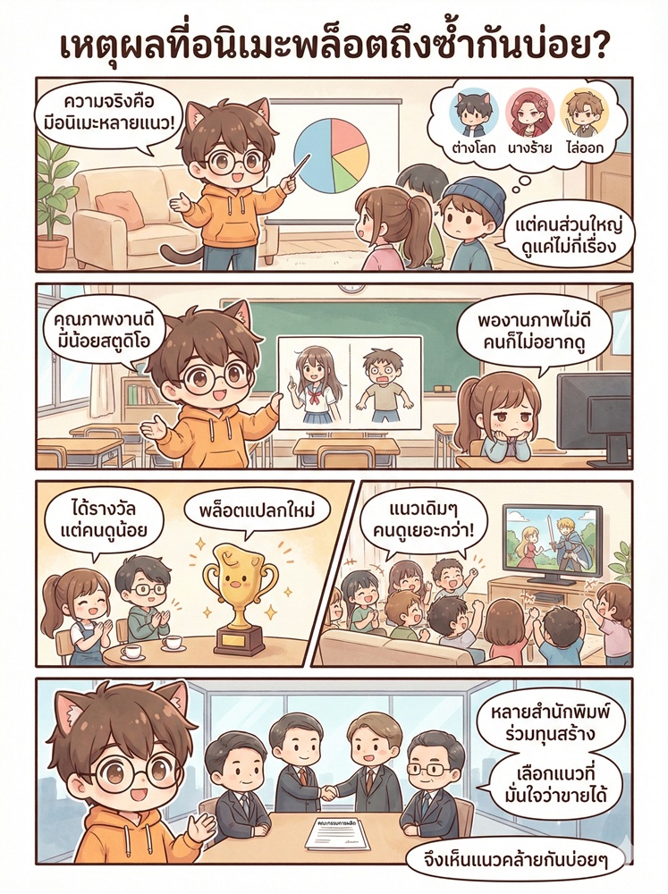 3 เหตุผลที่ทำไมอนิเมะช่วงนี้มีแต่พล็อตซ้ำๆ 1 ทำไมอนิเมะพล็อตซ้ำบ่อย